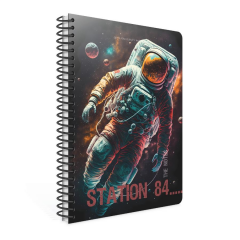 Gıpta Station A4 80yp Kareli Sp Karton Kapak Defter 7180