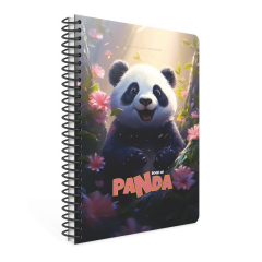 Gıpta Panda A4 80yp Çizgili Sp Karton Kapak Defter 7086
