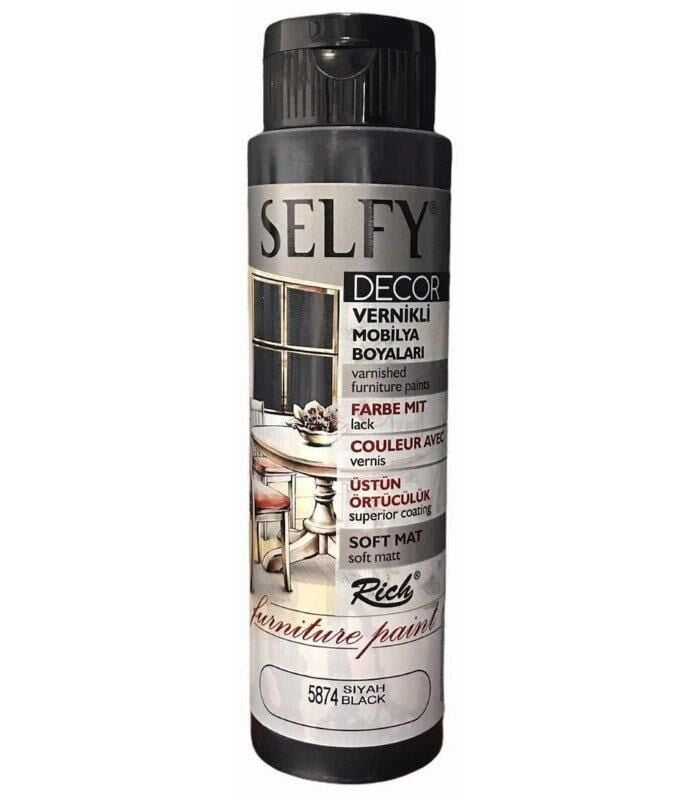 Rich Selfy Decor Vernikli Boya 500 Cc Siyah