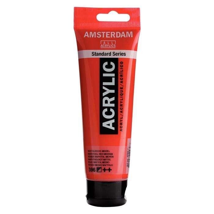 Amsterdam Akrilik 120Ml. Naph. Red Md.