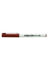 Artline 210N Keçe Uçlu Yazı Kalemi  0.6mm Kahverengi