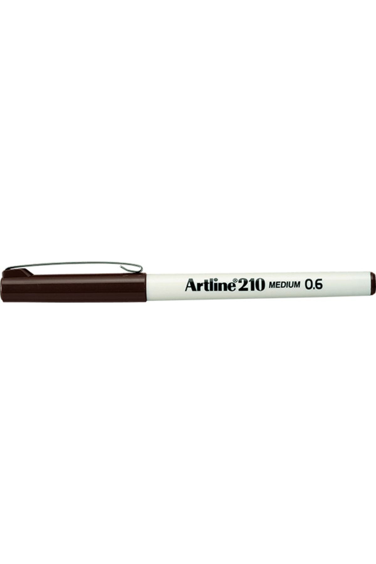 Artline 210N Keçe Uçlu Yazı Kalemi  0.6mm Koyu Kahverengi