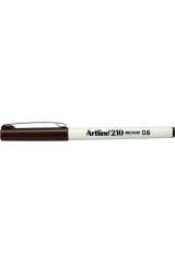 Artline 210N Keçe Uçlu Yazı Kalemi  0.6mm Koyu Kahverengi