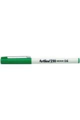 Artline 210N Keçe Uçlu Yazı Kalemi  0.6mm Yeşil