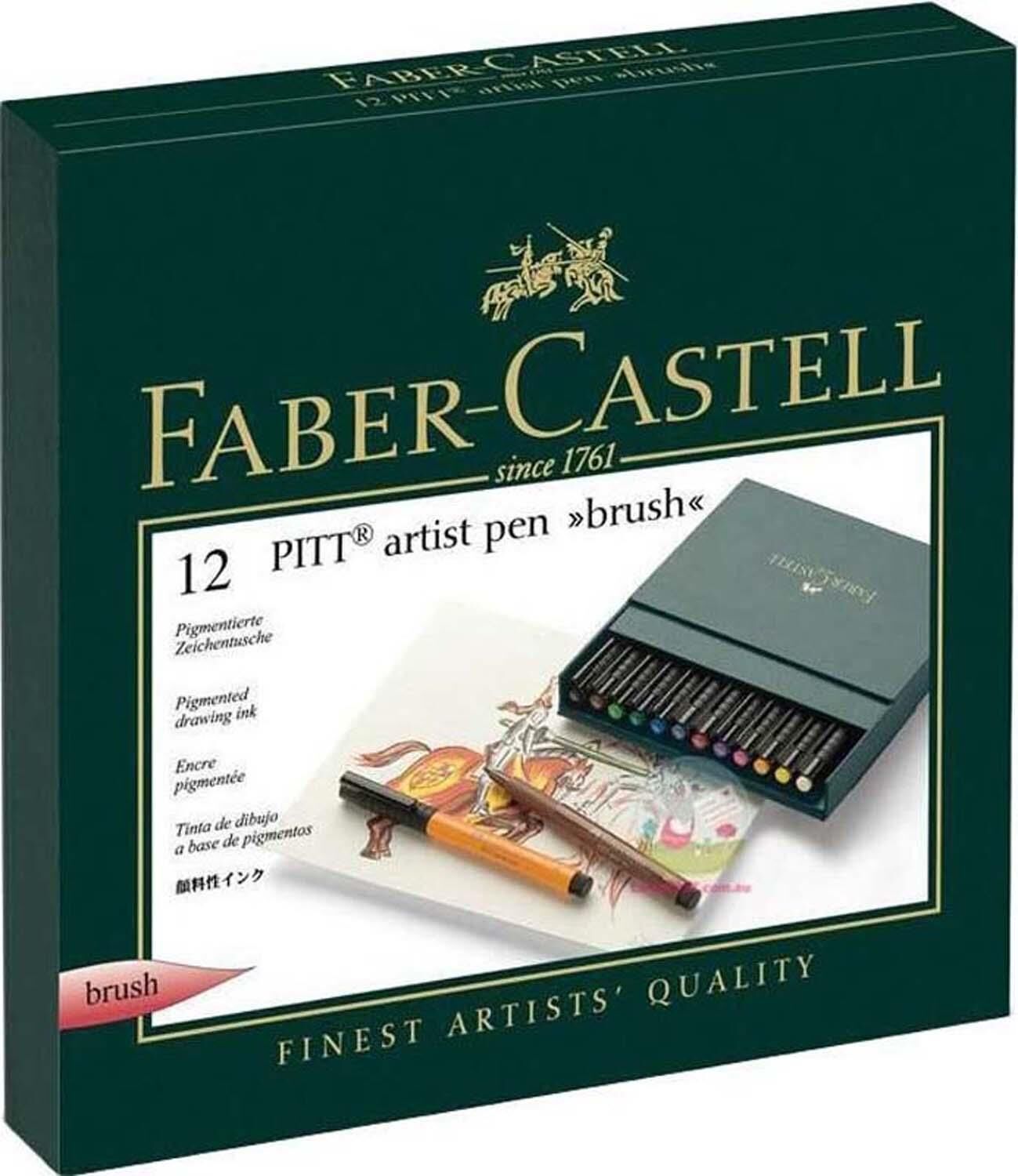Faber-Castell Pitt Artist Pen 12 Renk Studio Box