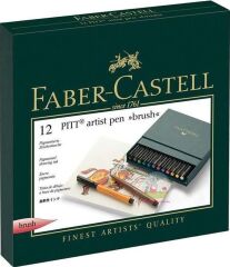 Faber-Castell Pitt Artist Pen 12 Renk Studio Box