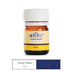 Kumaş Boya Artdeco 25Ml No:111 Deniz Mavisi