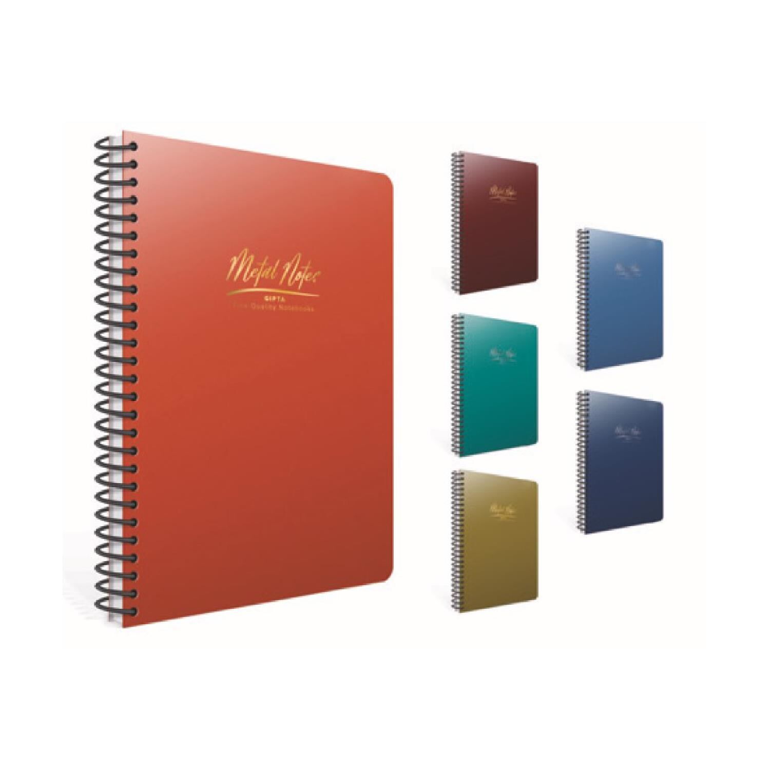 Gıpta Metal Notes A4 100yp Kareli Sp Pp Kapak Defter 4472