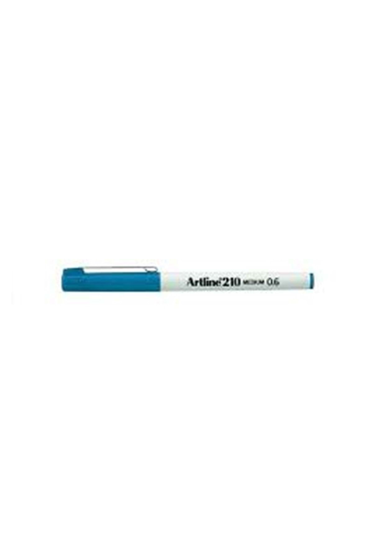 Artline 210N Keçe Uçlu Yazı Kalemi  0.6mm Gök Mavi