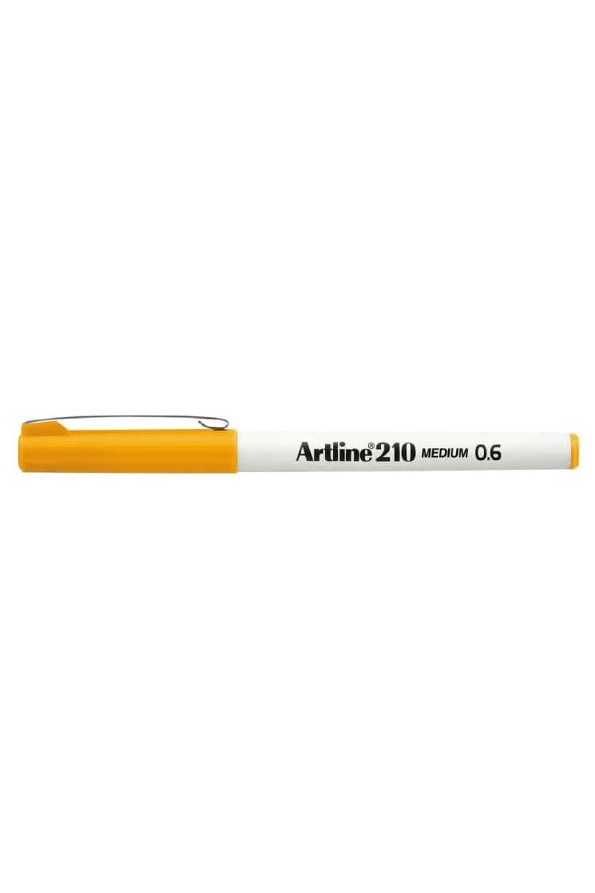 Artline 210N Keçe Uçlu Yazı Kalemi  0.6mm Sarı