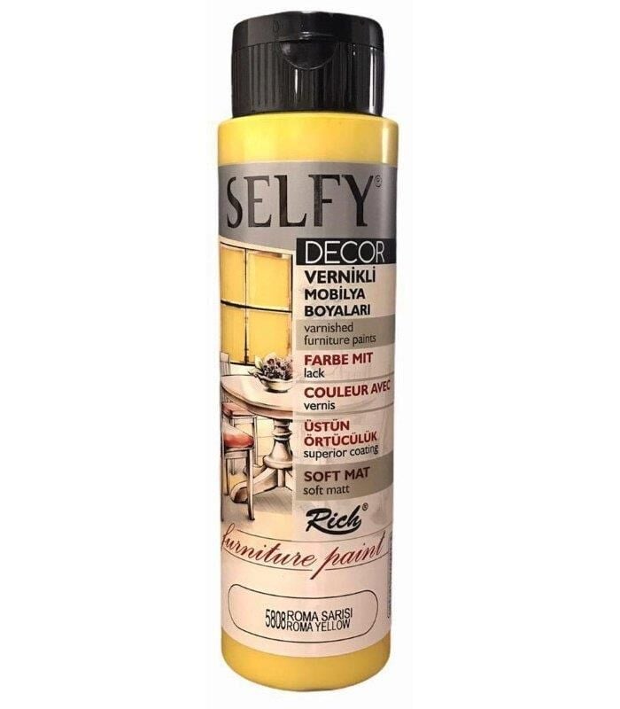 Rich Selfy Decor Vernikli Boya 500 Cc R.Sarısı