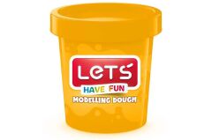 Lets Tek Renk Oyun Hamuru Neon Turuncu 150Gr