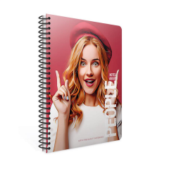 Gıpta People Spiralli Sert Kapak Defter 17x24 120yp Çizgili