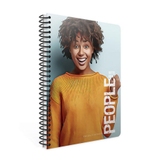 Gıpta People Spiralli Sert Kapak Defter 17x24 120yp Çizgili