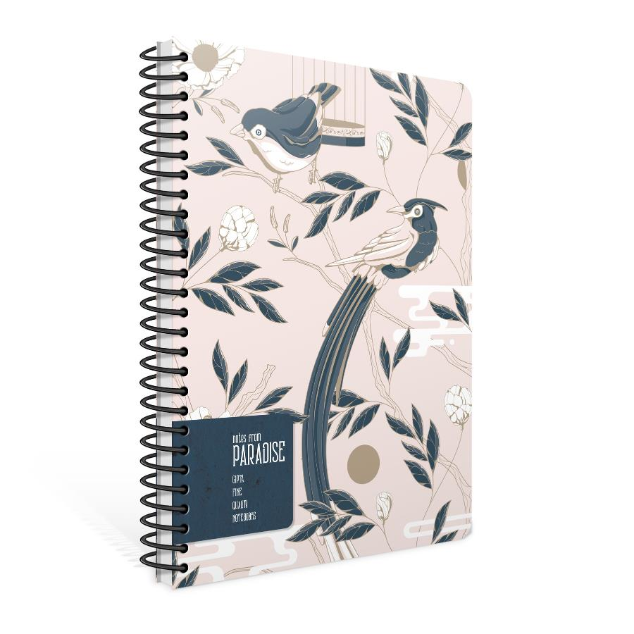 Gıpta Paradise Spiralli Karton Kapak Defter A4 80yp Kareli