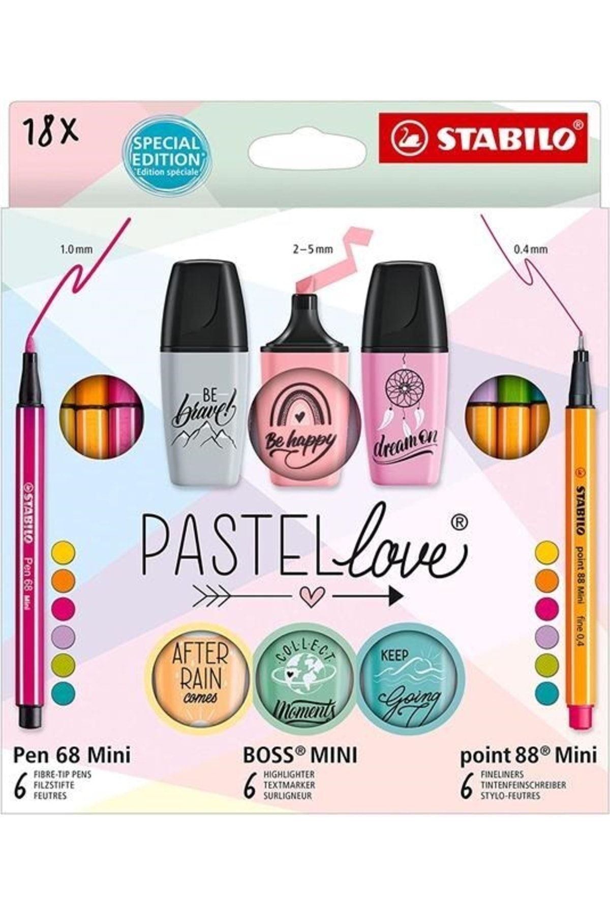 Stabilo Pastel Love Mini World Okul Seti 18 Parça 77/5-8