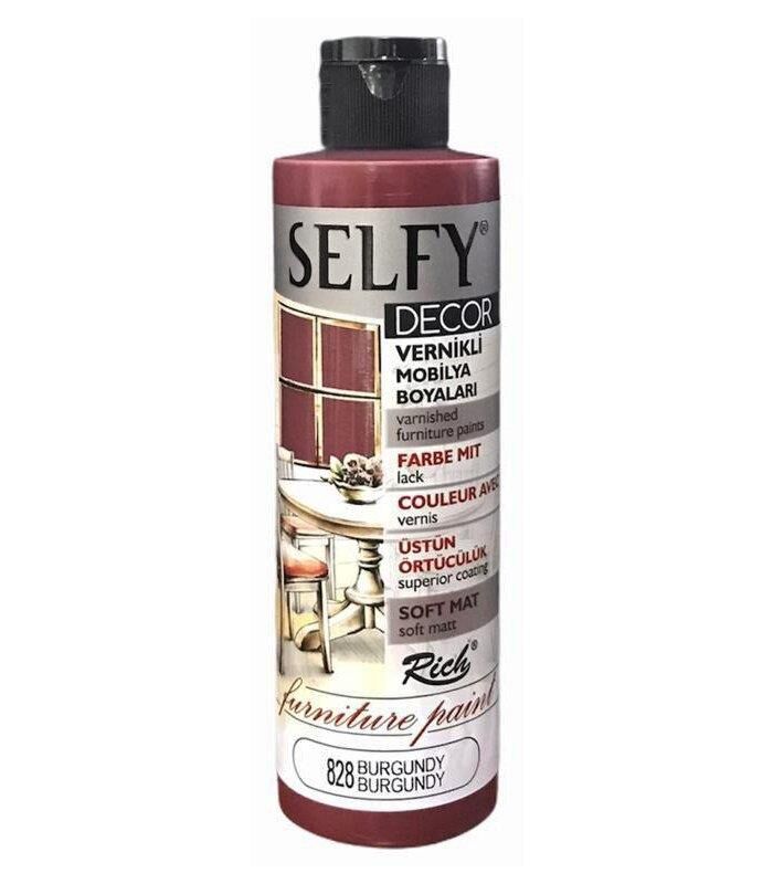Rich Selfy Decor Vernikli Boya 240 Cc Burgundy