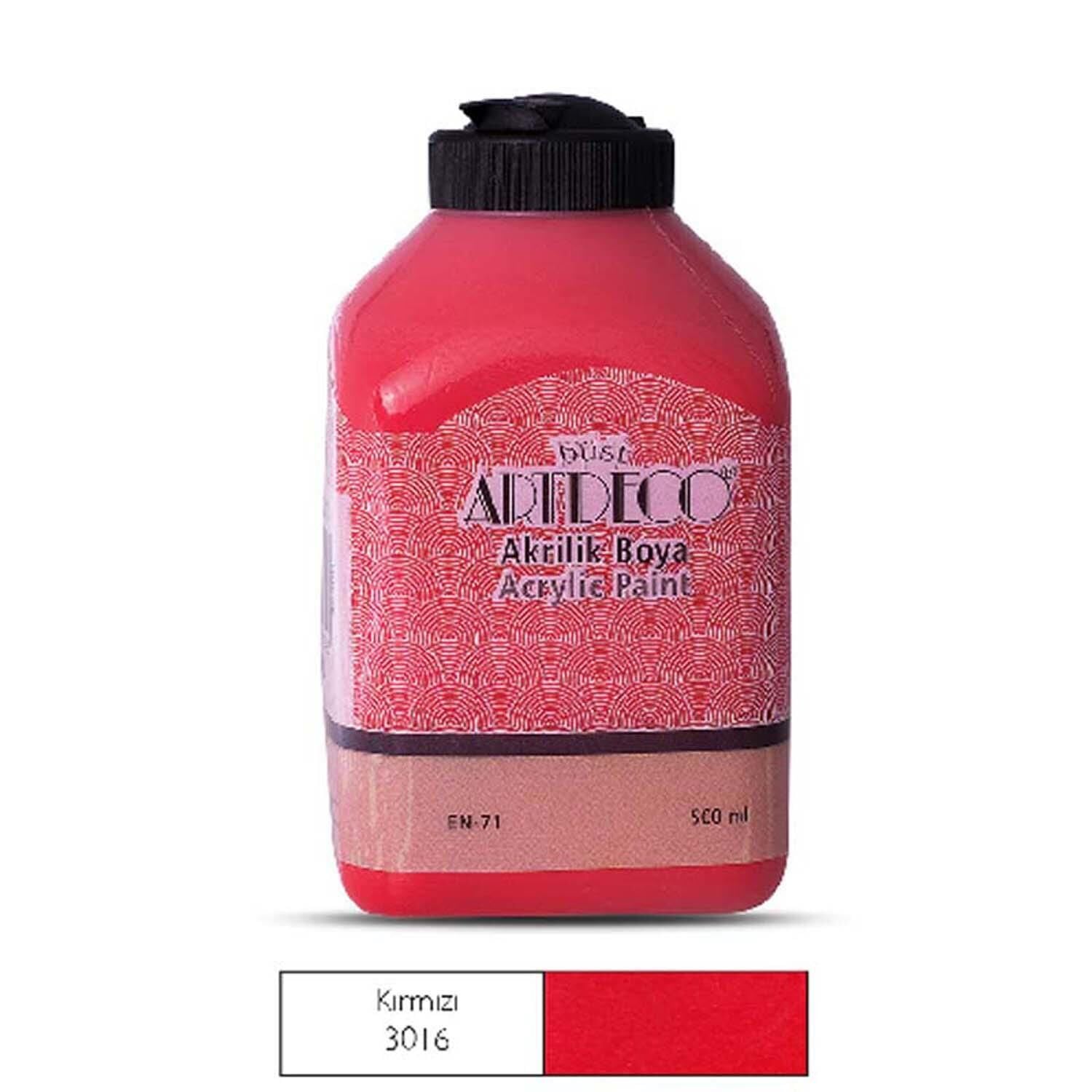 Akrilik Boya 500 Ml Kırmızı