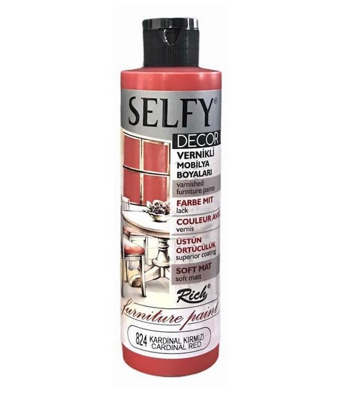 Rich Selfy Decor Vernikli Boya 240 Cc K. Kırmızı