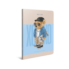 Gıpta Xoxo Tel Dikişli Karton Kapak Defter A4 60yp Kareli