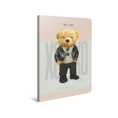 Gıpta Xoxo Tel Dikişli Karton Kapak Defter A4 60yp Kareli