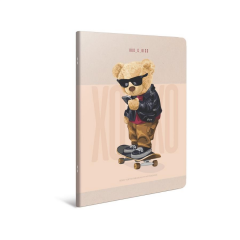 Gıpta Xoxo Tel Dikişli Karton Kapak Defter A4 60yp Kareli