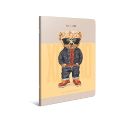 Gıpta Xoxo Tel Dikişli Karton Kapak Defter A4 80yp Kareli