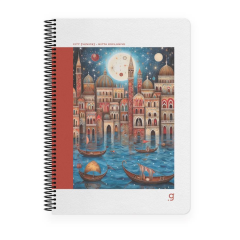 Gıpta City 17X24 80yp Kareli Sp Sert Kapak Defter 7255