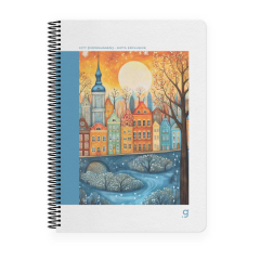 Gıpta City 17X24 80yp Kareli Sp Sert Kapak Defter 7255