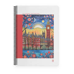 Gıpta City 17X24 80yp Kareli Sp Sert Kapak Defter 7255