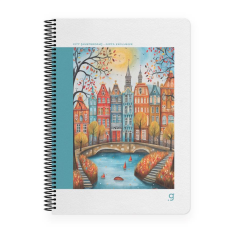 Gıpta City 17X24 80yp Kareli Sp Sert Kapak Defter 7255