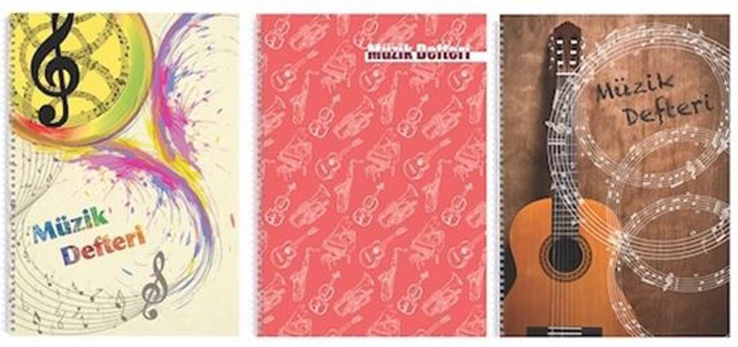Keskin A4 60 Yp.PP Kapak Spiralli Müzik Defteri