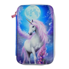 Bback Üç Bölmeli Kalemlik Unicorn Desen 731