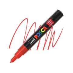 Uni Posca Pc-1M 0,7 Su Bazlu Poster Makörü Kırmızı