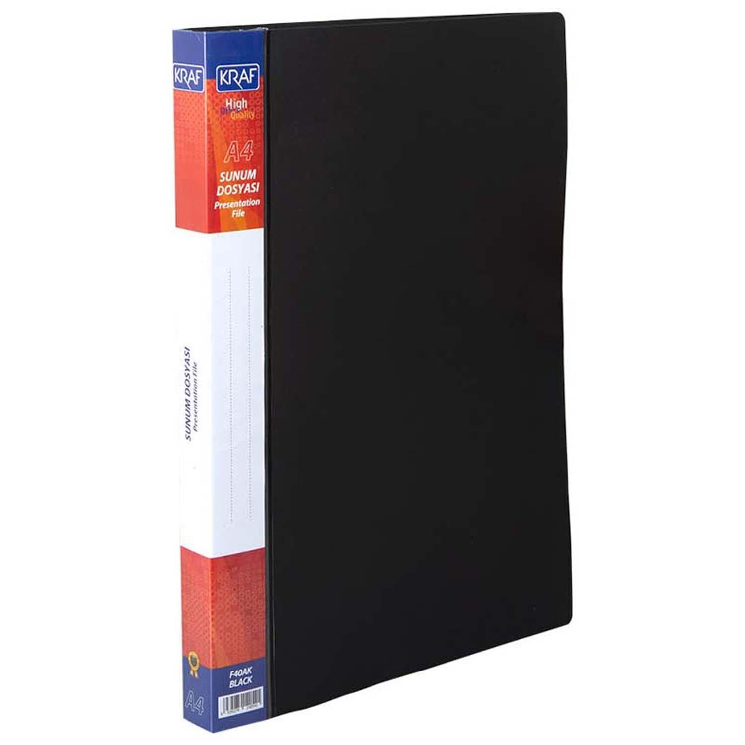 Kraf Sunum Dosyası 40Lı F40Ak Siyah