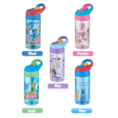 Vagonlife Tritan Pipetli Desenli Matarası 500ml 0301