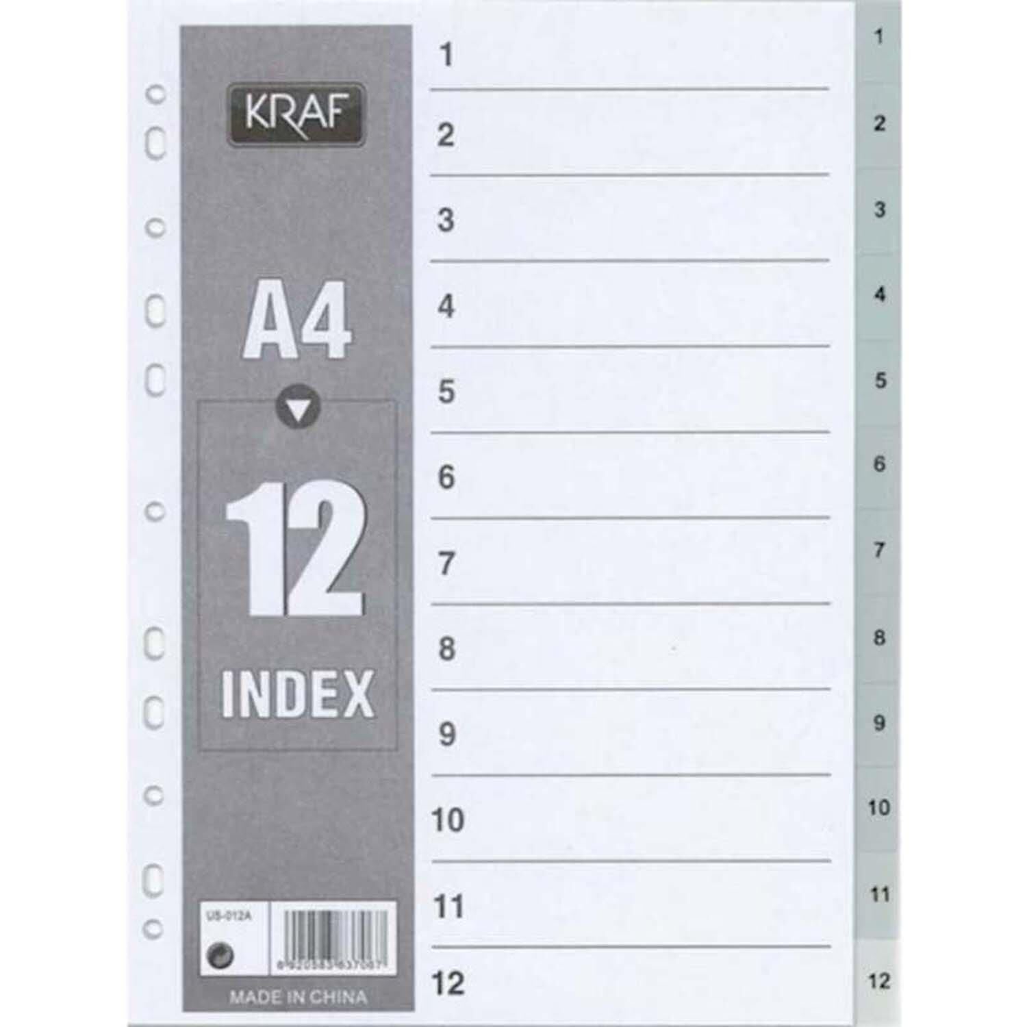 Kraf Separatör 1012 1-12 Rakam