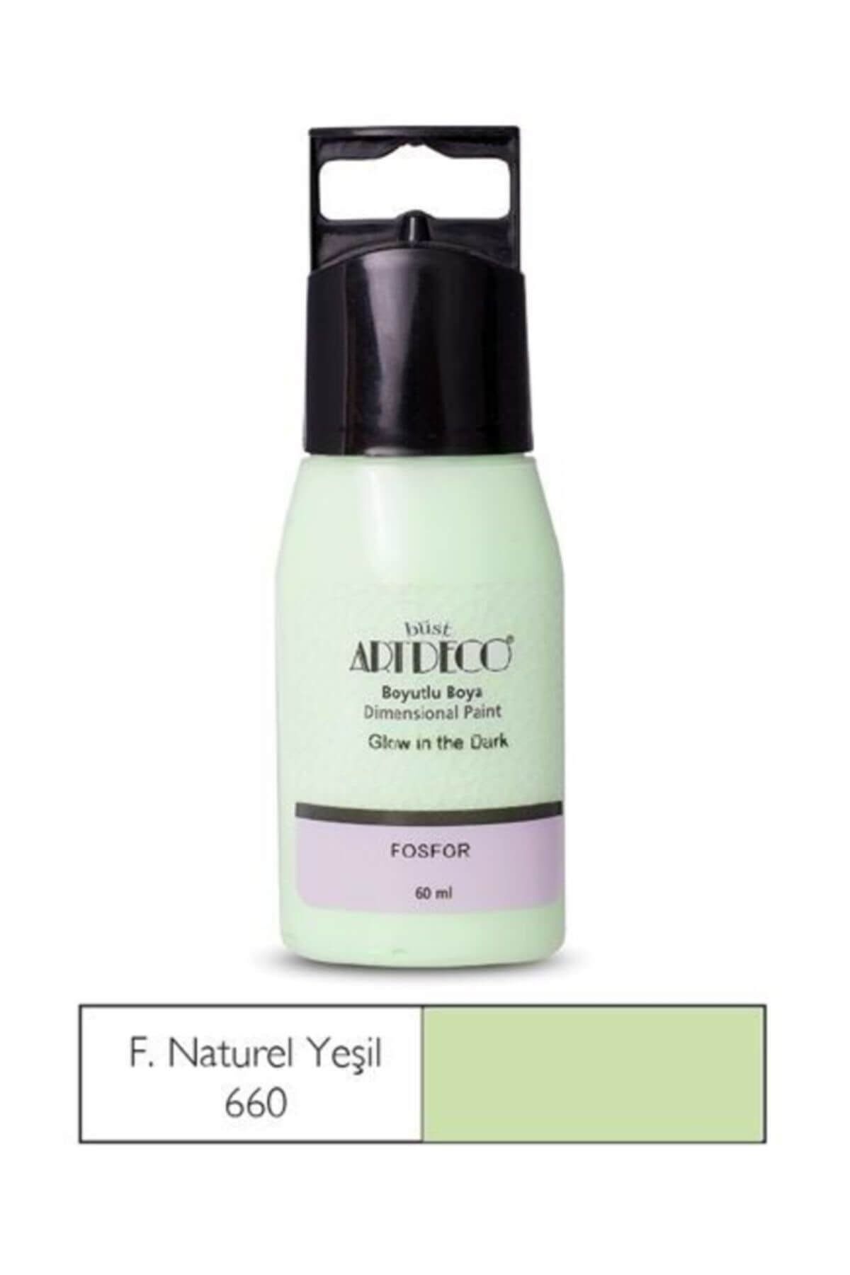 Artdeco Fosforlu Boyutlu Boya 60Ml Yesıl 660