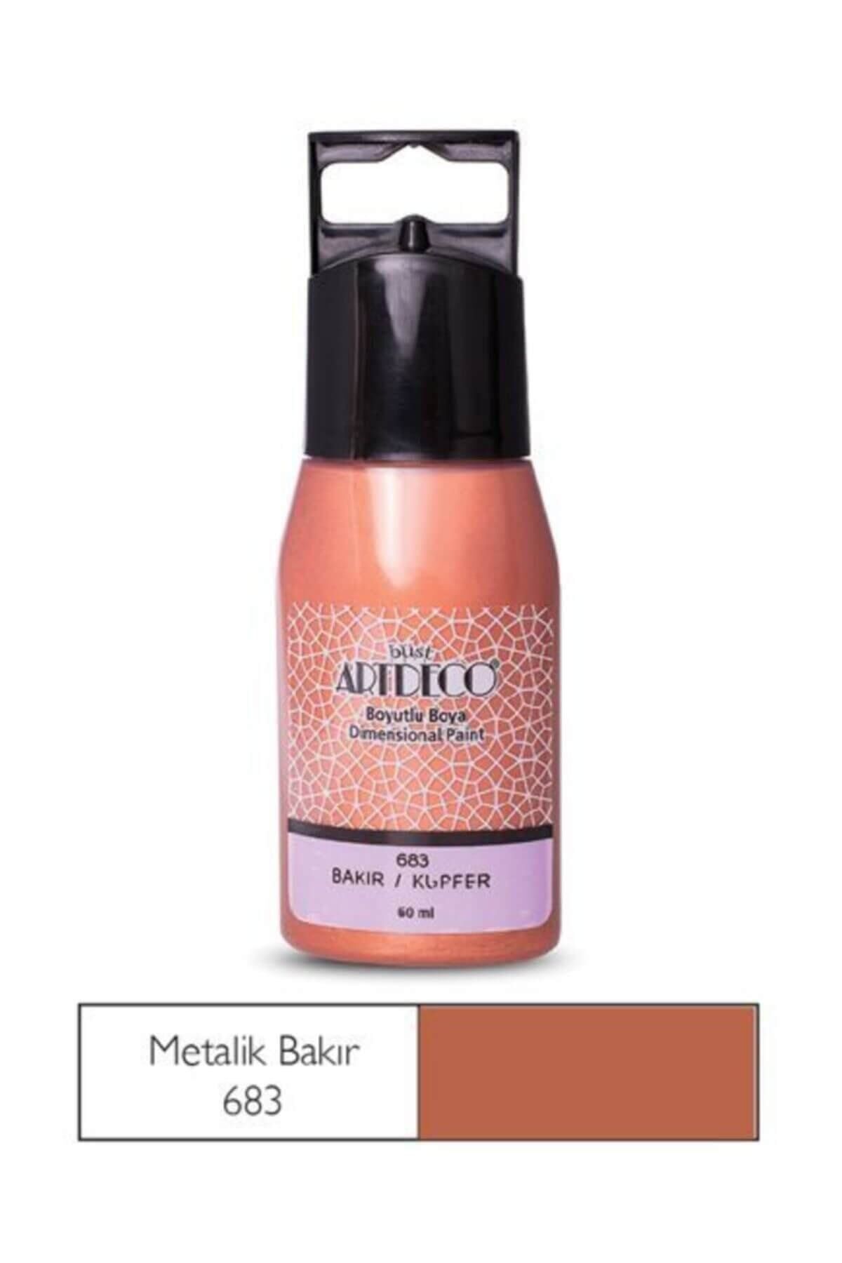 Artdeco Metalık Boyutlu Boya 60Ml. Bakır