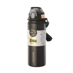 Shotay Şeffaf Kapaklı Çelik Termos Matara 750 Ml 8228