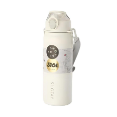 Shotay Şeffaf Kapaklı Çelik Termos Matara 750 Ml 8228