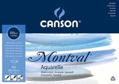 Canson Montval A3 300Gr 12 Yaprak S.Boya Bloğu