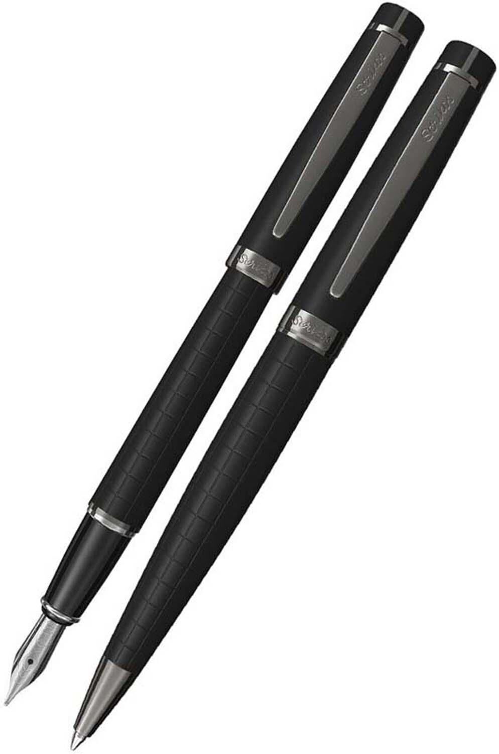Scrikss 38 Dolma Tükenmez Kalem Seti Mat Siyah