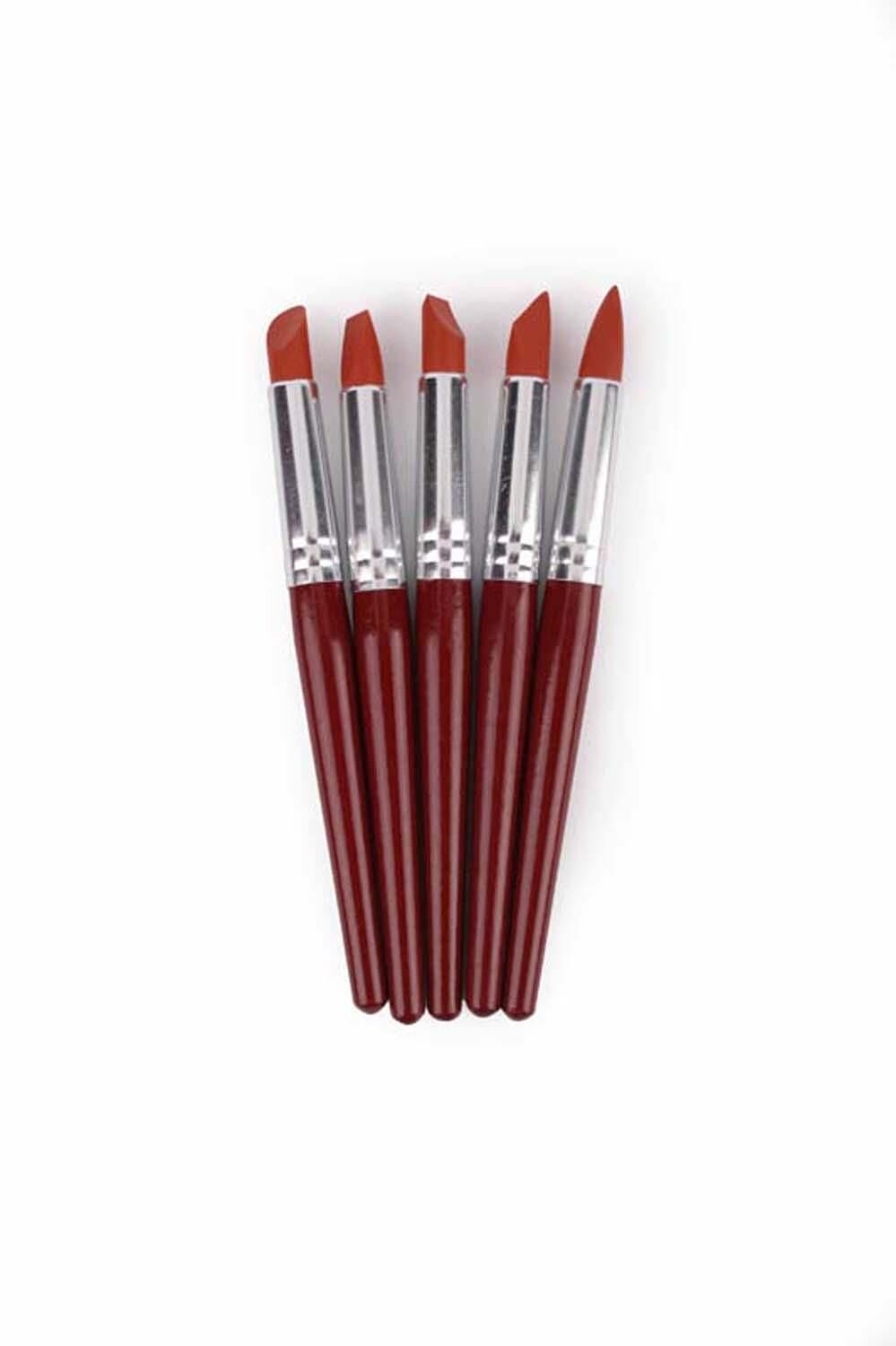 Lutart Kauçuk Fırça 5'Li Kalın Uç Lfs-06