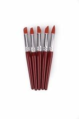 Lutart Kauçuk Fırça 5'Li Kalın Uç Lfs-06