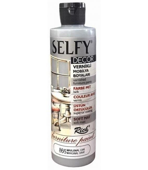 Rich Selfy Decor Vernikli Boya 240 Cc M. Gri