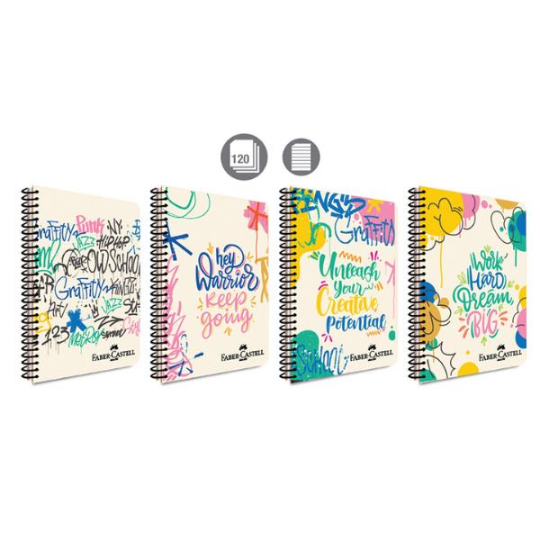 Faber Castell PP Kpk Grafiti Spiralli 120yp Çizgili