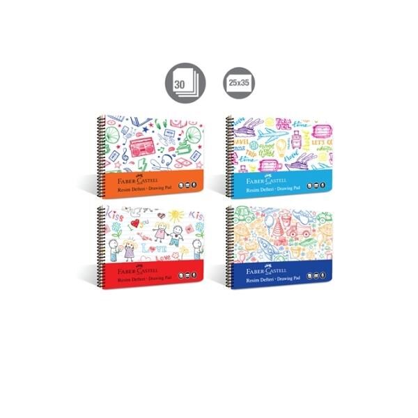 Faber Castell Resim Defteri PP Kpk 25x35