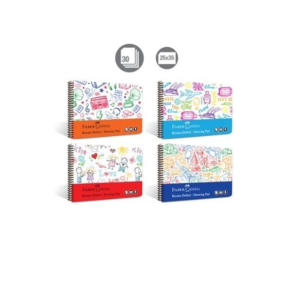 Faber Castell Resim Defteri PP Kpk 25x35