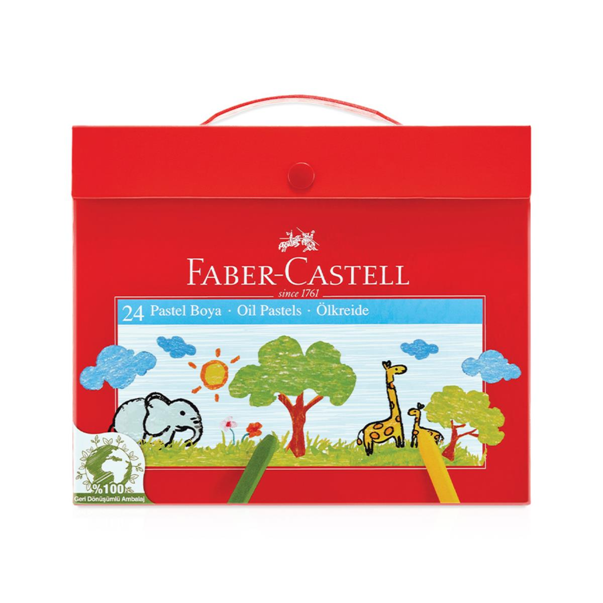 Faber-Castell Karton Çantalı Pastel Boya 24 lü
